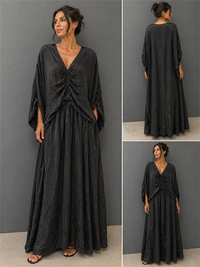 İtalyan Batik Desen İpek Elbise 2601XA31 - 22180