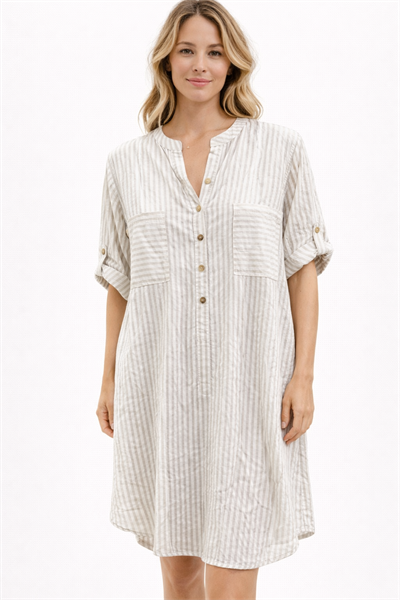 İtalyan Çizgi Desenli Tunik 25016511 - 6050