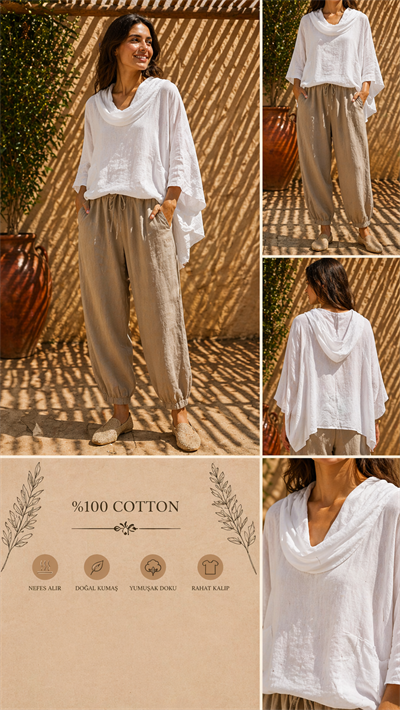 İtalyan Degaje Yaka Bluz 2601XA20 - 15023