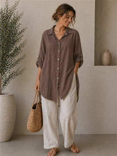 İtalyan Düz Tunik Elbise 2601XX22 - 197