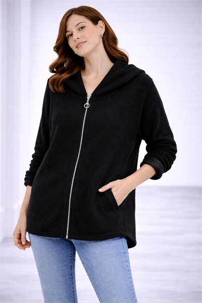 İtalyan Fermuarlı Angora Ceket 250810818 - 20596