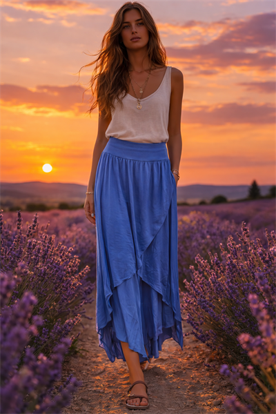 İtalyan İpek Kapaklı Pantolon