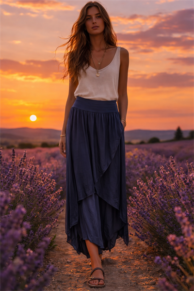 İtalyan İpek Kapaklı Pantolon