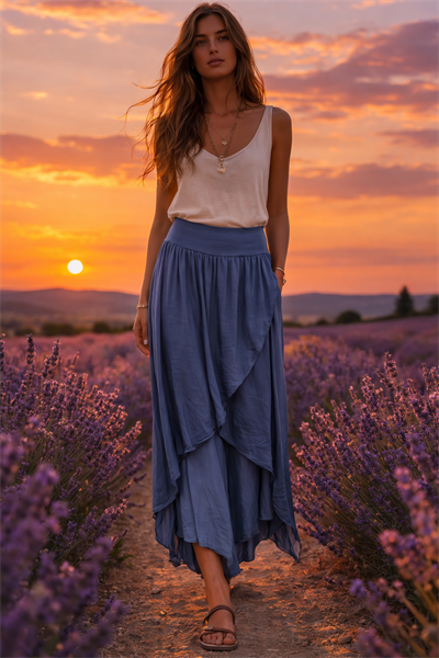 İtalyan İpek Kapaklı Pantolon