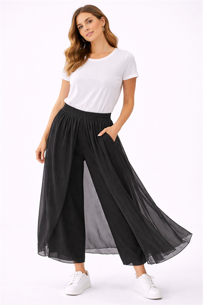 İtalyan İpek Kapaklı Pantolon