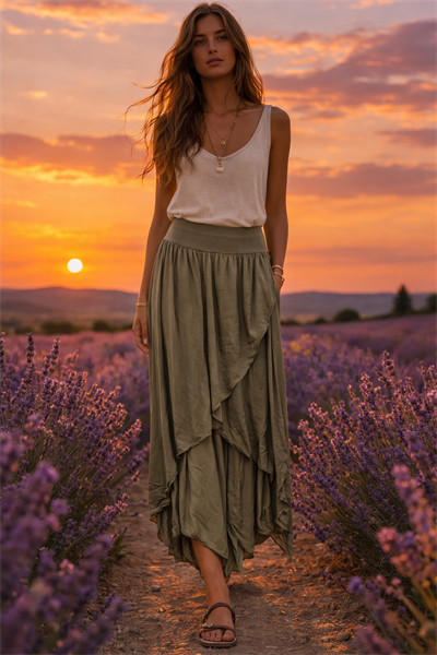 İtalyan İpek Kapaklı Pantolon