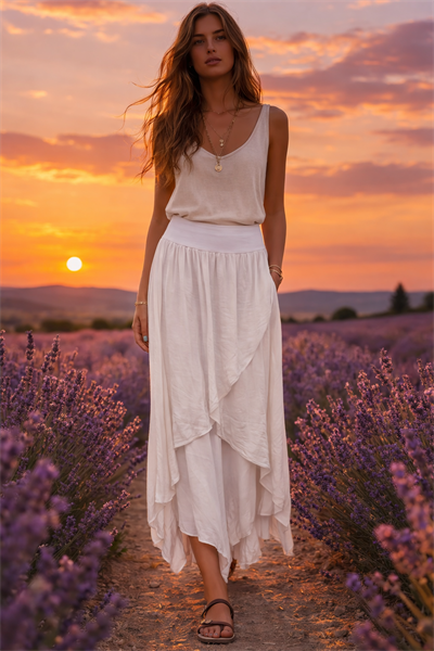 İtalyan İpek Kapaklı Pantolon