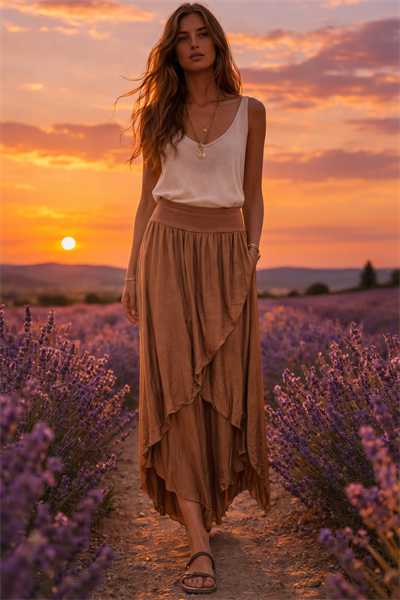 İtalyan İpek Kapaklı Pantolon