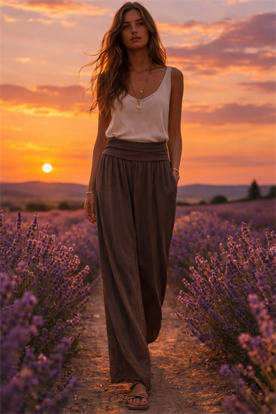 İtalyan İpek Pantolon 250312220 - 7313