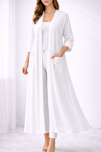 İtalyan İpek Tüllü Kaftan