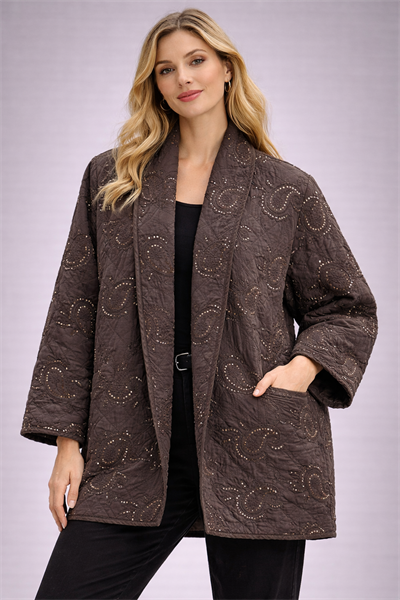 İtalyan Kapitoneli Kimono Ceket 25101830 - 2480