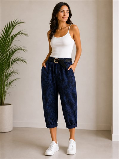 İtalyan Kemerli Kamuflaj Desen Pantolon 2511X12 - 242975B