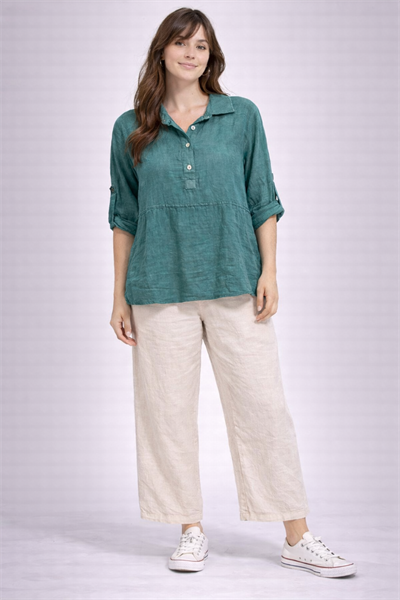 İtalyan Keten Bluz 9516
