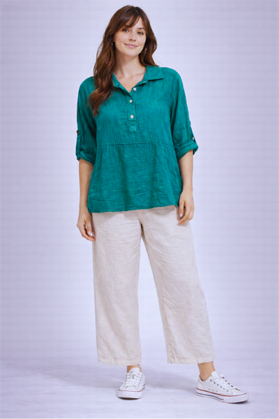 İtalyan Keten Bluz 9516