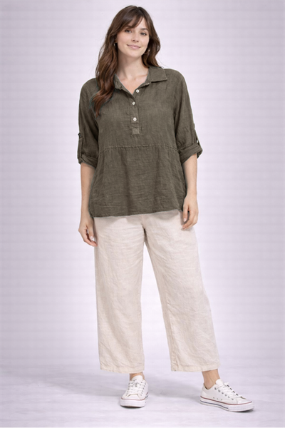 İtalyan Keten Bluz 9516