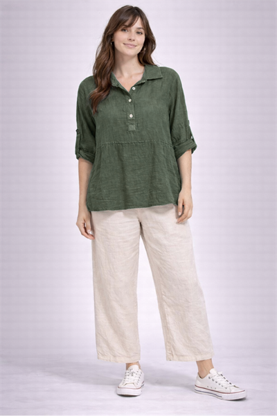 İtalyan Keten Bluz 9516