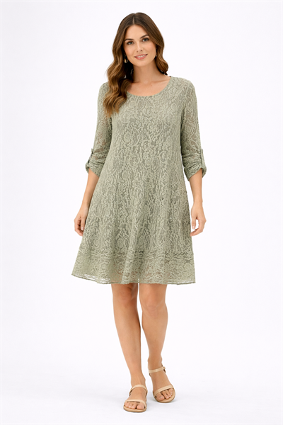 İtalyan Kısa Güpürlü Elbise