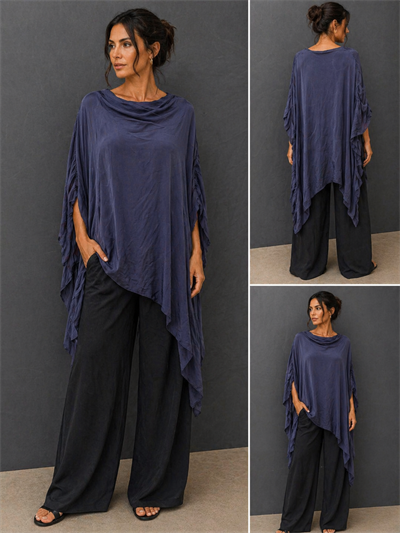 İtalyan Kolu Sarkık İpek Bluz 2601XA21 - 99881