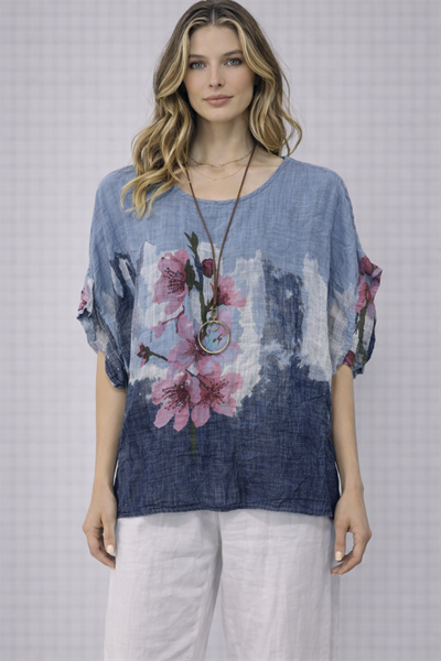 İtalyan  Kolyeli Pamuk Bluz 2601XA9 - 10739