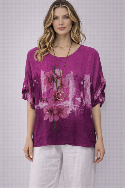 İtalyan  Kolyeli Pamuk Bluz 2601XA9 - 10739