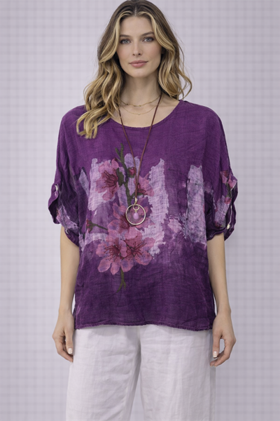 İtalyan  Kolyeli Pamuk Bluz 2601XA9 - 10739