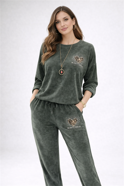 İtalyan Kolyeli Sweat Takımı 2510AB24 - 13240 - 12586