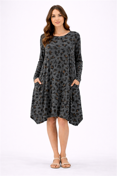 İtalyan Leopar Desenli Tunik
