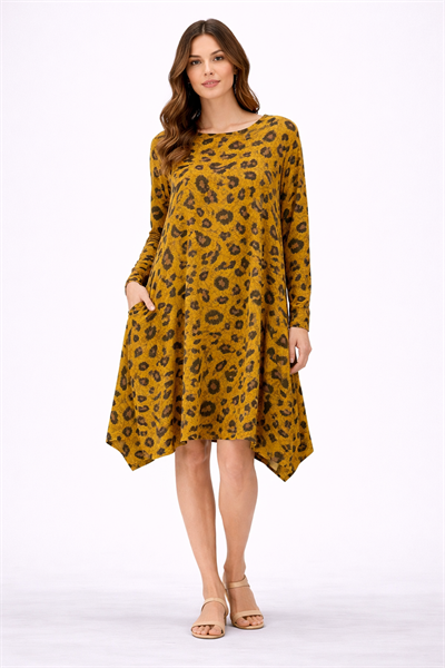 İtalyan Leopar Desenli Tunik