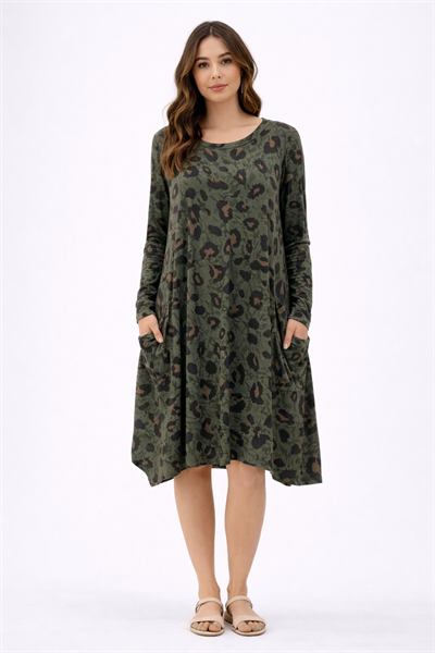 İtalyan Leopar Desenli Tunik