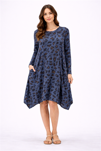 İtalyan Leopar Desenli Tunik