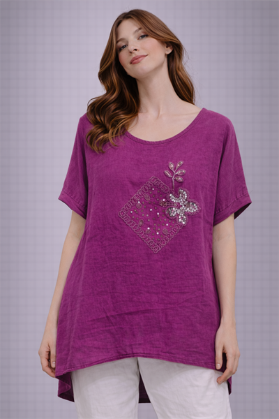 İtalyan Pul İşlemeli Bluz 2504916 - 9645