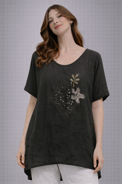 İtalyan Pul İşlemeli Bluz 2504916 - 9645