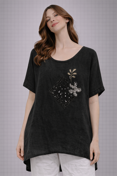 İtalyan Pul İşlemeli Bluz 2504916 - 9645