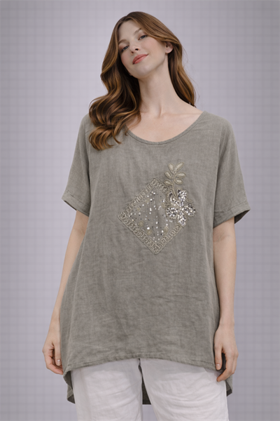 İtalyan Pul İşlemeli Bluz 2504916 - 9645