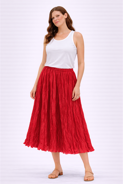 İtalyan Saten Etek 2511X17 - 31034