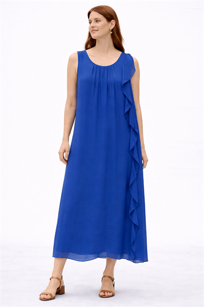 İtalyan Sıfır Kol İpek Elbise 25041323 - 7338