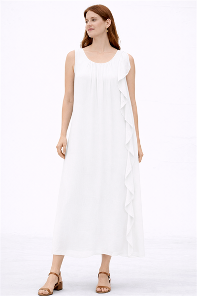 İtalyan Sıfır Kol İpek Elbise 25041323 - 7338