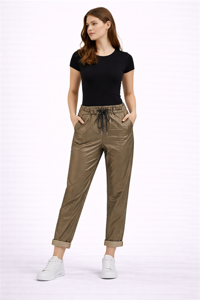 İtalyan Suni Deri Pantolon 24087212 - 8115 GOLD/SILVER