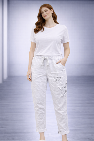 İtalyan Yıldız Yamalı Pantolon 25088514 - 8618Q78