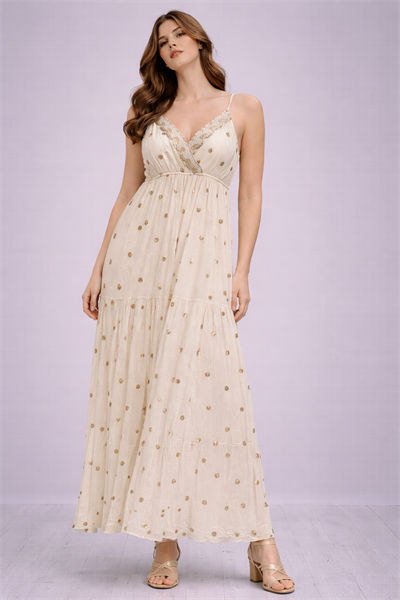 Pullu Askılı V Yaka Elbise 250415626 - 6585