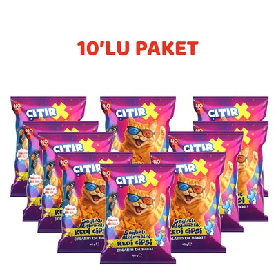 ÇıtırX Kedi Cipsi (40 Gr. x 10 Adet)