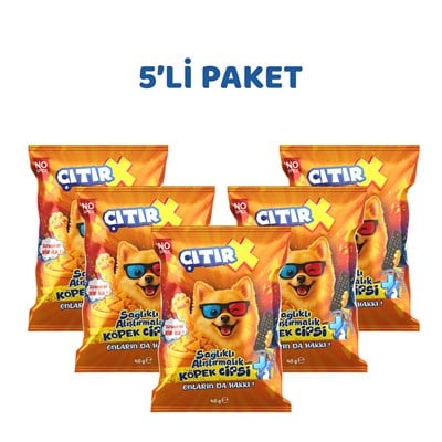 ÇıtırX Köpek Cipsi (40 Gr. x 5 Adet)