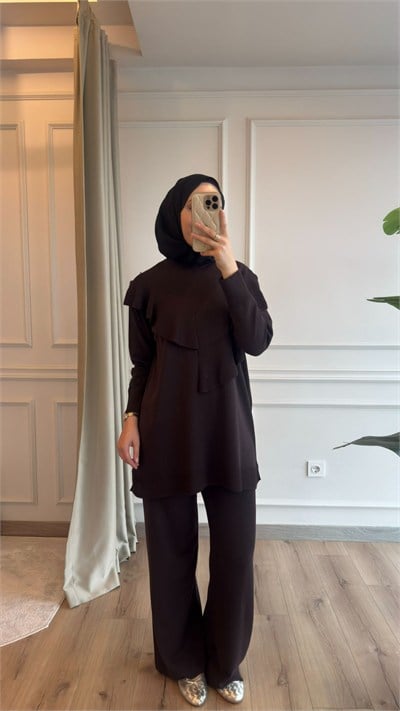 Kahve Triko Takım
