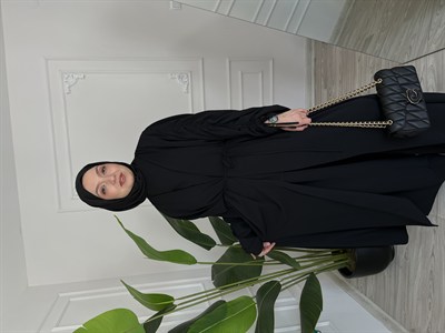 Riva Abaya Takım-Siyah