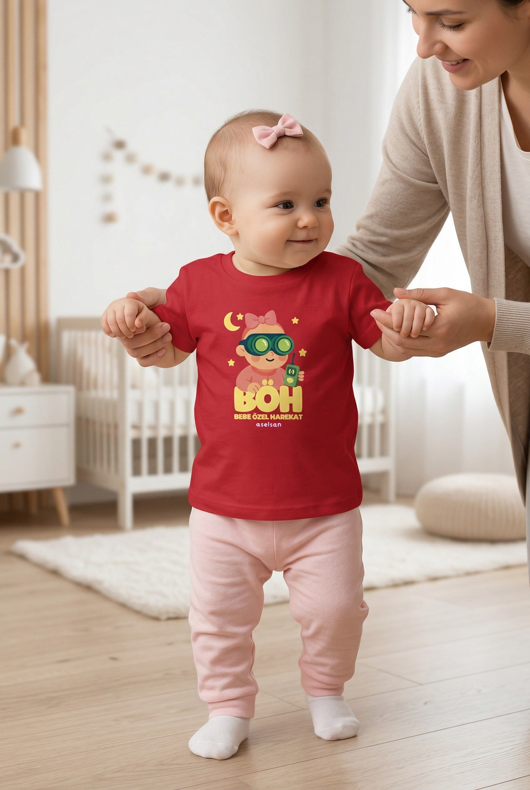 ASELSAN BÖH KIRMIZI BEBEK TİŞÖRT
