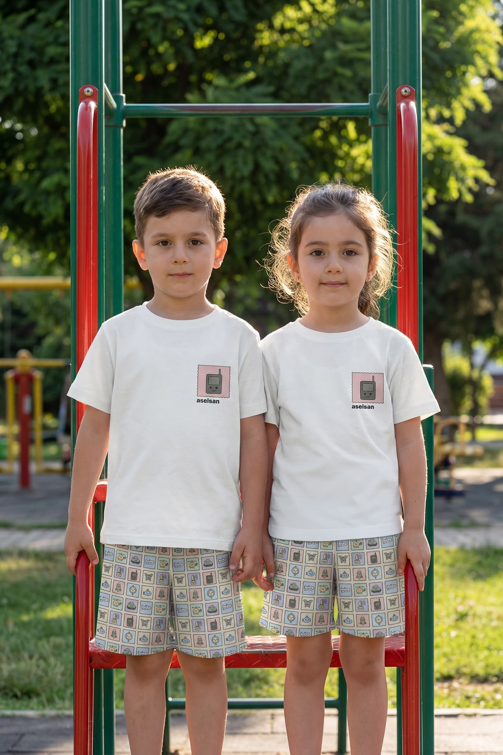 ASELSAN PUL BASKILI ÇOCUK ŞORTLU TAKIM