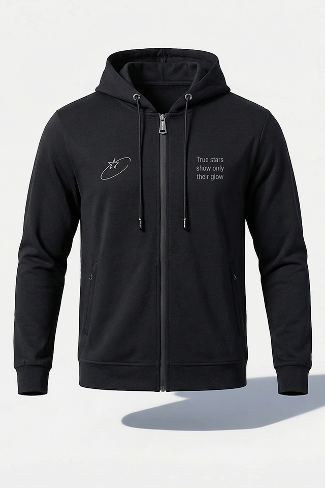 HAVELSAN FERMUARLI KAPÜŞONLU SİYAH SWEATSHIRT
