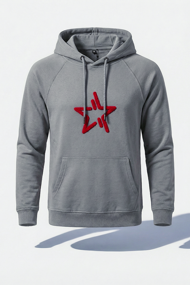 HAVELSAN KABARTMA AMBLEMLİ GRI KAPÜŞONLU SWEATSHIRT