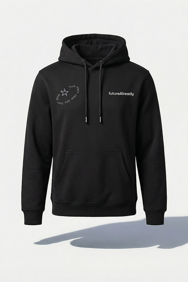 HAVELSAN MOTTOLU KAPÜŞONLU SİYAH SWEATSHIRT