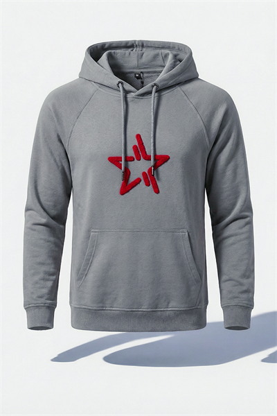 HAVELSAN KABARTMA AMBLEMLİ GRI KAPÜŞONLU SWEATSHIRT